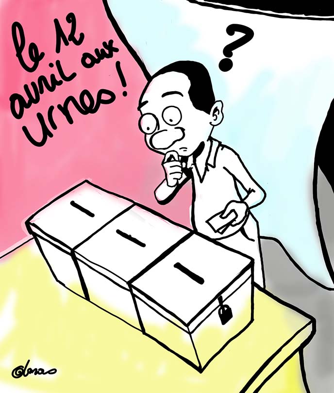 Coqoriko- le 12 avril -aux urnes - Gabon